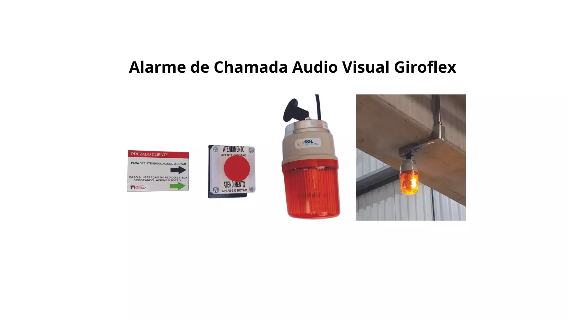 ALARME DE CHAMADA AUDIO VISUAL GIROLEX